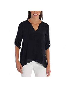 Fever Ladies’ Roll Tab Blouse