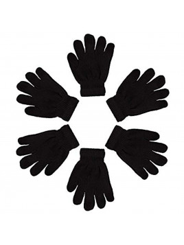 Family 12-pair Pack Winter Gloves, Many Colors & Designs (Mens, Ladies & Kids)