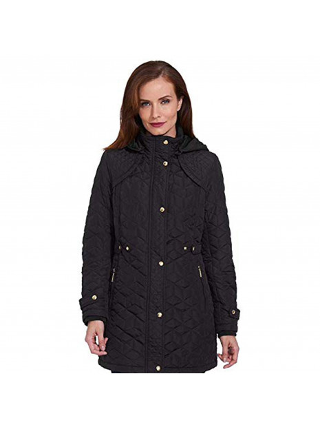 Weatherproof Garment Co. Womens Hooded Midweight Quilted Walker Jacket