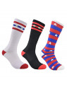 Classic Men's Stripe Socks one size (1 Pair, 2 Pairs or 3 Pairs)